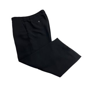 Talbots Dress Pants Women 12 Black Straight Leg Career Professional Office A69